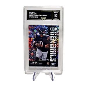 CALEB WILLIAMS RC 2024 Topps Finest Field Generals Xfractor Checkerboard MINT 10